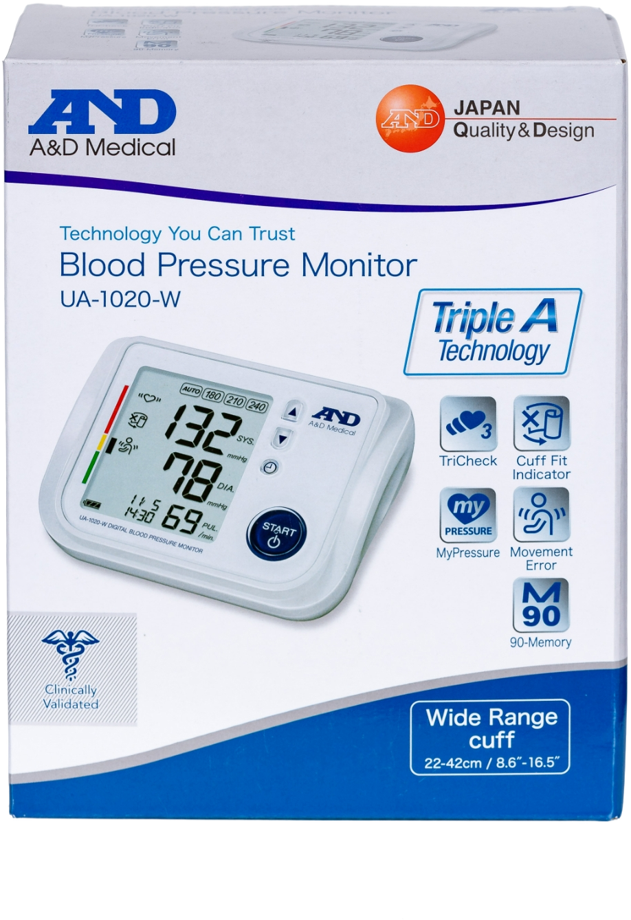 AND UA-1020-WAF Bovenarm Bloeddrukmeter afbeelding