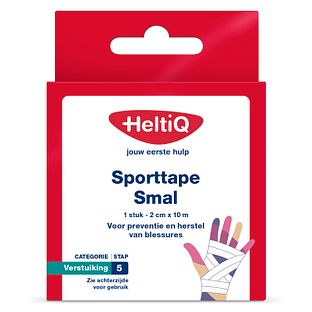 HeltiQ Sporttape Small 2cmx10m 1ST HeltiQ Sporttape Small 2cmx10m 1ST