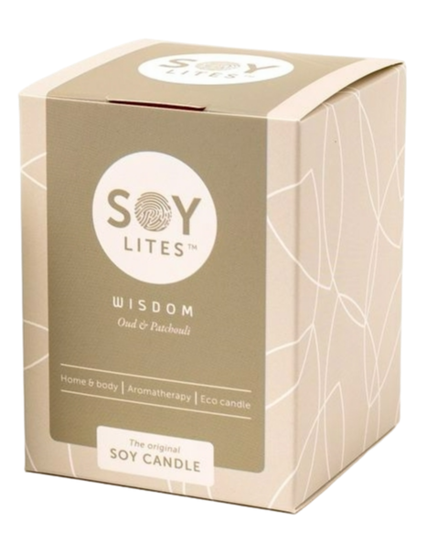 Soylites Soycandle Wisdom - Oud & Patchouli afbeelding 1
