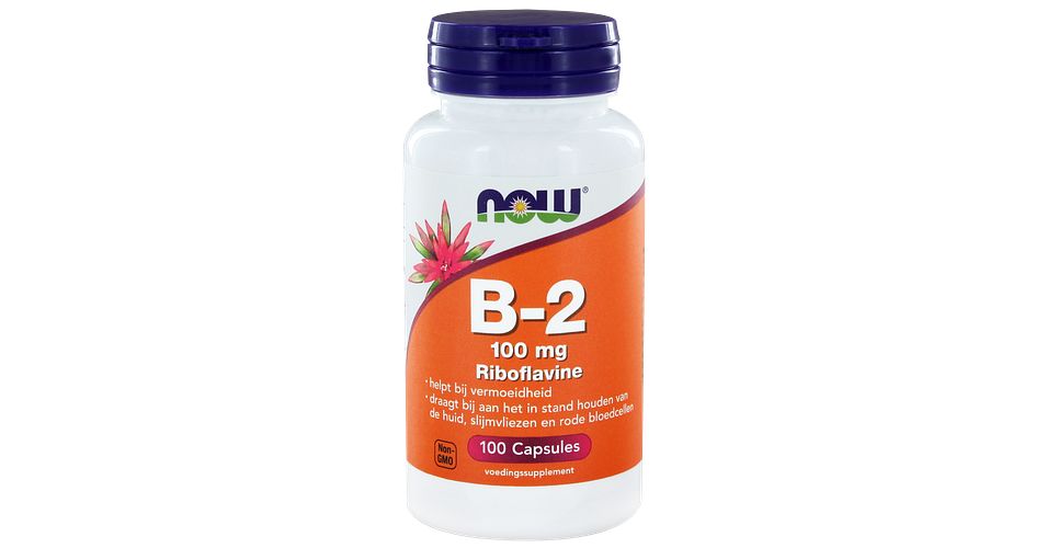 NOW B-2 100mg Capsules 100ST bij De Online Drogist