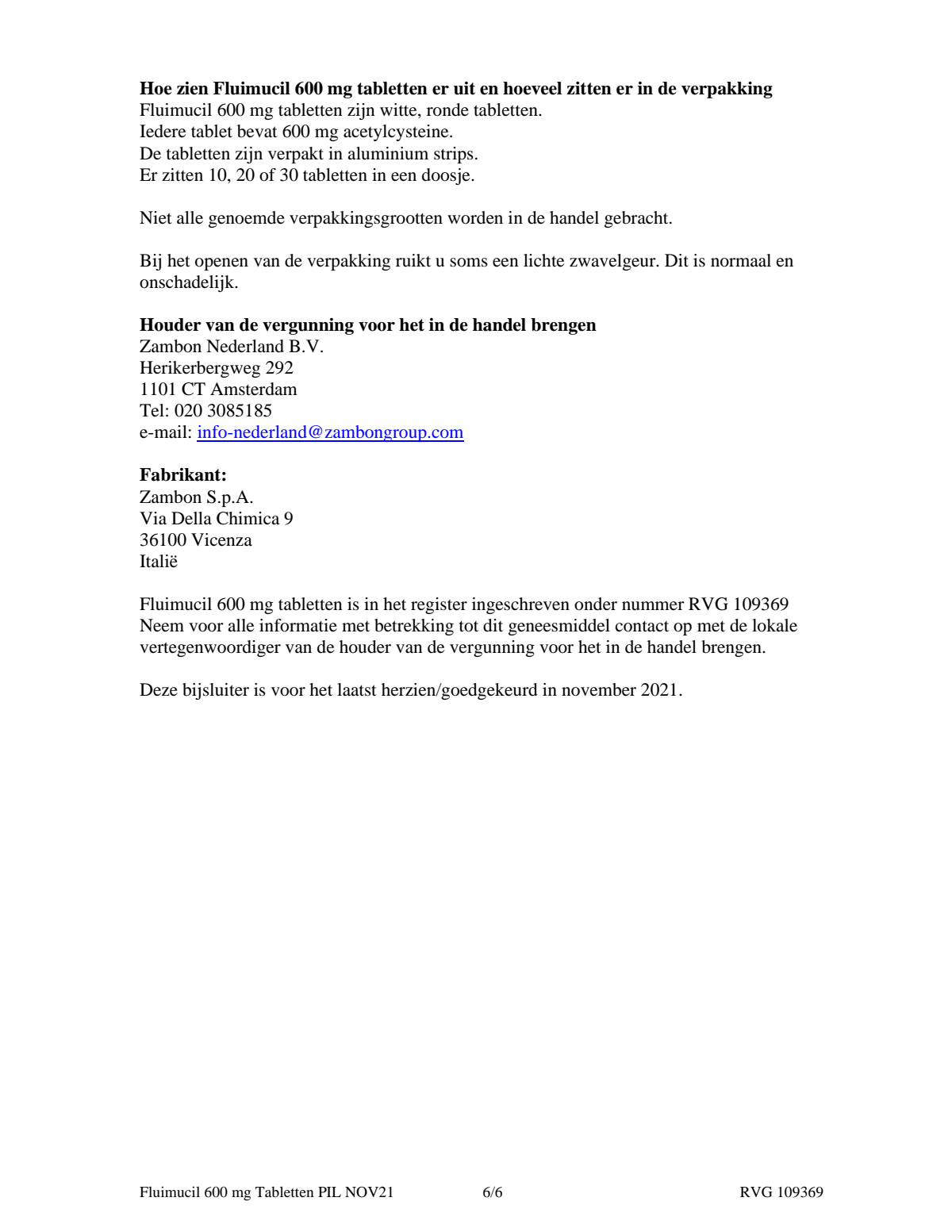 600mg Tabletten afbeelding van document #6, leaflet
