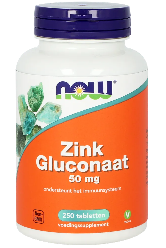 NOW Zink Gluconaat Tabletten
