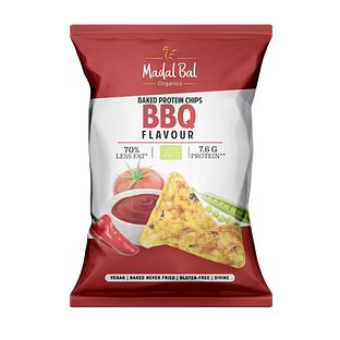 Madal Bal Baked Protein Chips BBQ Flavour 60GR Madal Bal Baked Protein Chips BBQ Flavour 60GR
