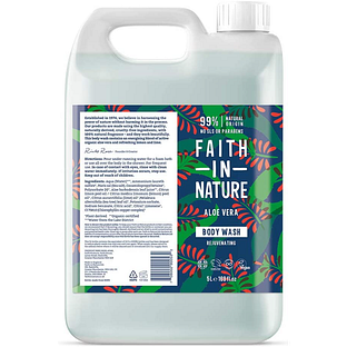 Faith in Nature Aloë Vera Bodywash Navulverpakking 5LT