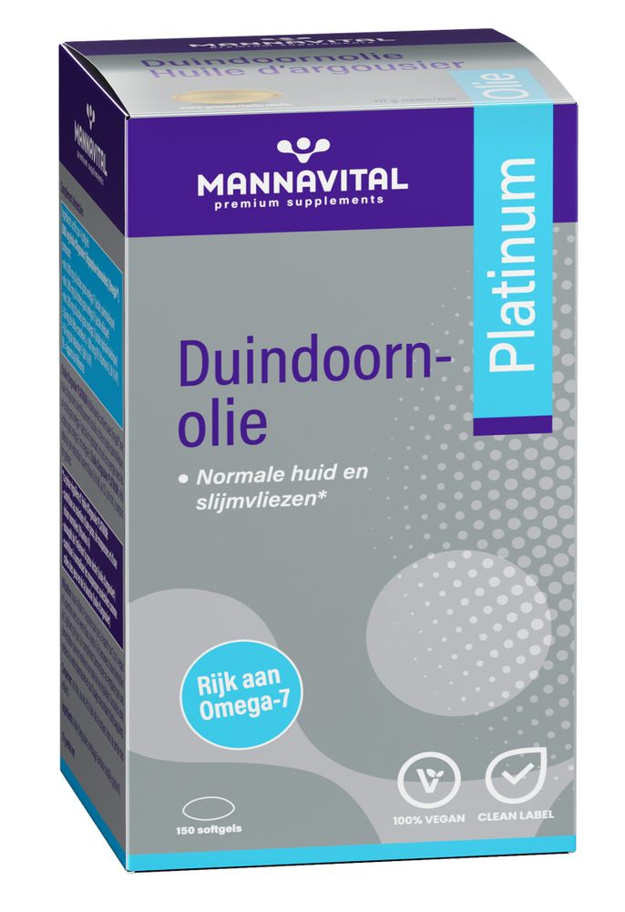 MannaVital Duindoornolie Platinum Softgels afbeelding