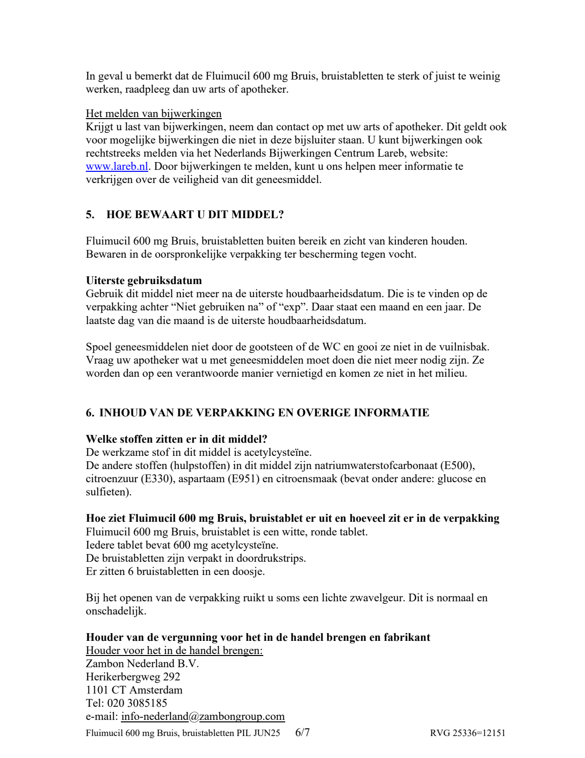 600mg Bruistabletten afbeelding van document #6, leaflet