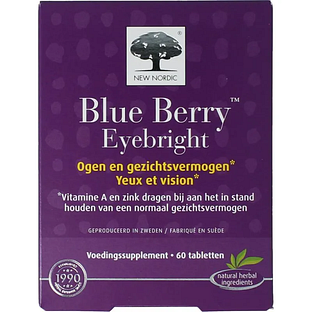 New Nordic Blue Berry Eyebright Tabletten 60TB New Nordic Blue Berry Eyebright Tabletten 60TB