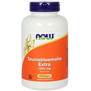 NOW Teunisbloemolie Extra 1300mg Softgels 120SG