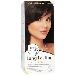 Hairwonder Long Lasting Colour 4 Medium Brown 100ML