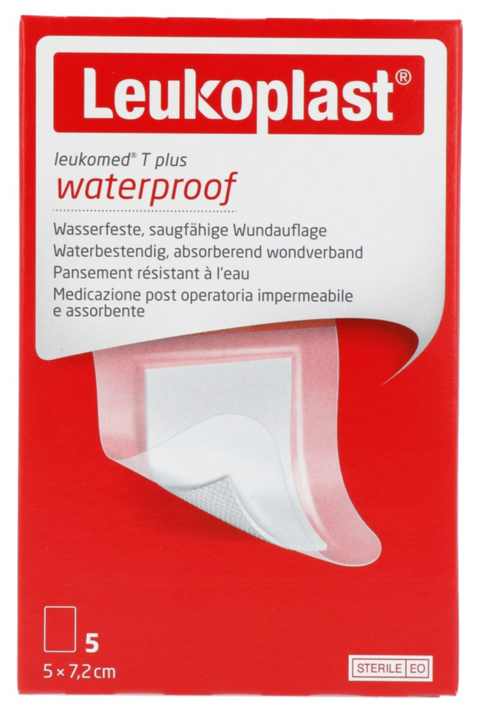 Leukoplast Leukomed T Plus Waterproof Eilandpleister 5cm afbeelding 1