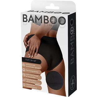 Naproz Bamboo Full Brief Zwart S 1ST