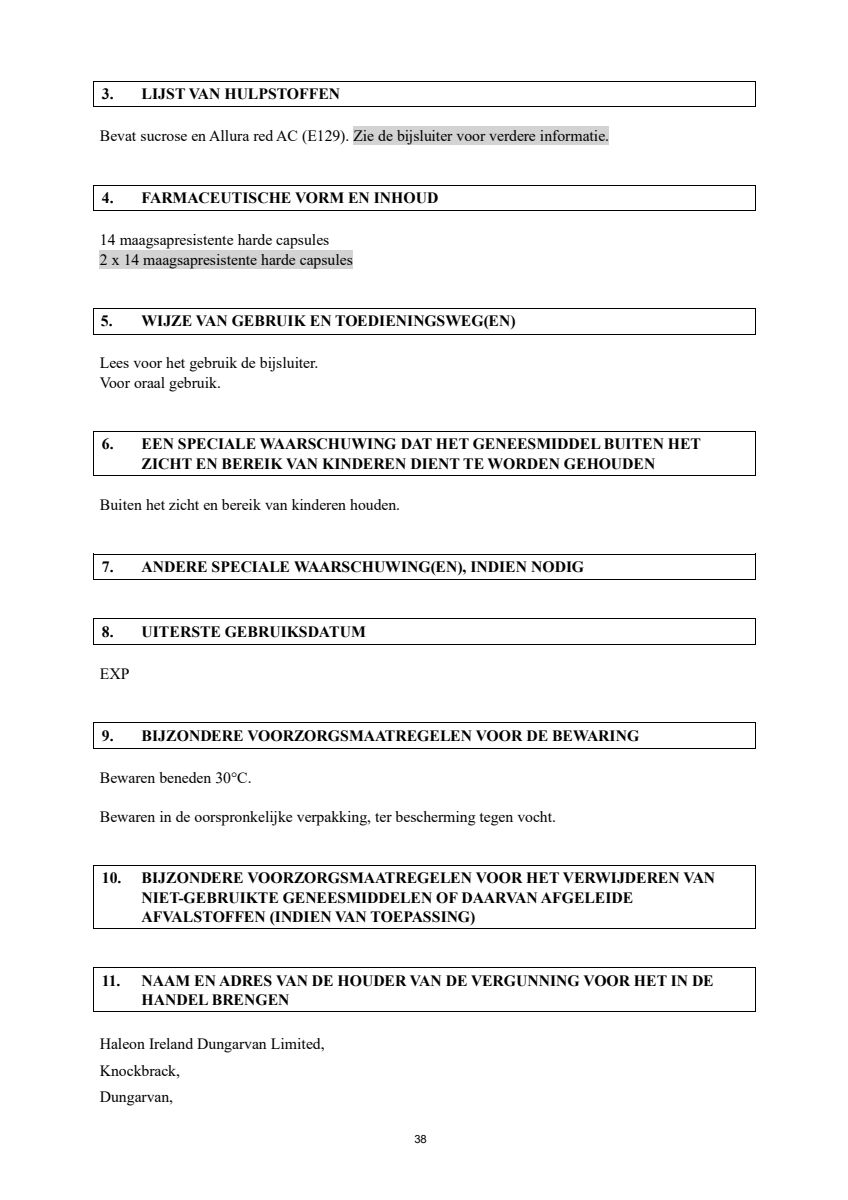 Control Tabletten - voor brandend maagzuur afbeelding van document #38, leaflet
