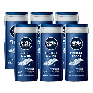 Nivea Men Protect & Care Shower Gel Voordeelverpakking 6x250ML
