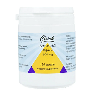 Clark Betaine HCL 650mg Capsules 120CP