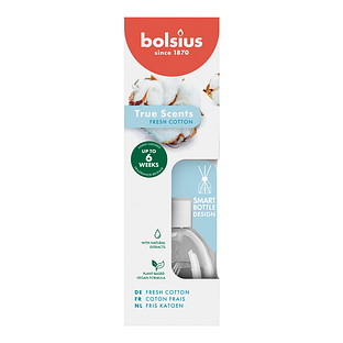 Bolsius True Scents Fris Katoen Geurstokjes 60ML
