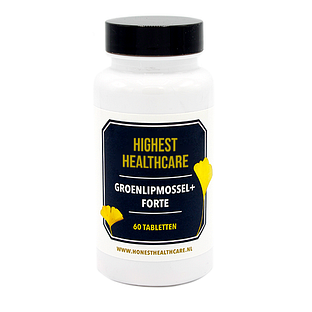 Highest Healthcare Groenlipmossel + Forte Tabletten 60TB