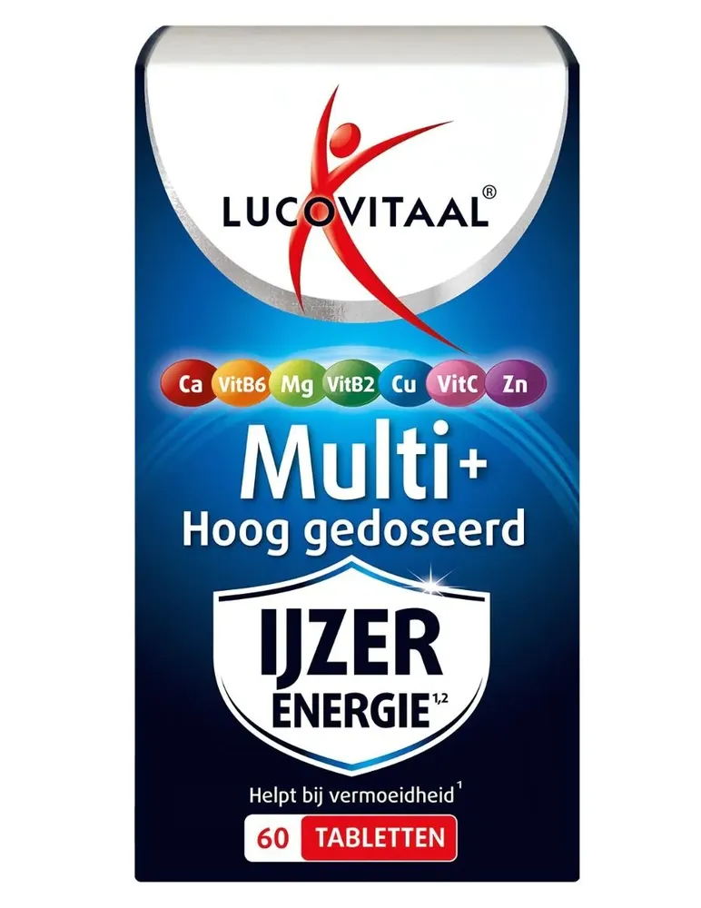Lucovitaal Multi+ IJzer Energie Tabletten 60TB