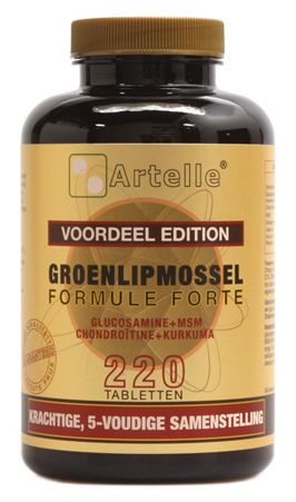 Artelle Groenlipmossel Formule Forte Tabletten 220TB