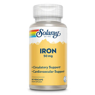 Solaray Iron 50mg Capsules 60CP Solaray Iron 50mg Capsules 60CP