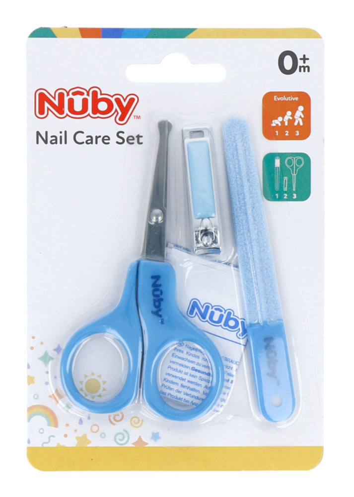 Nuby Manicuresetje Blauw - vanaf 0m+ Nuby Manicuresetje Blauw - vanaf 0m+