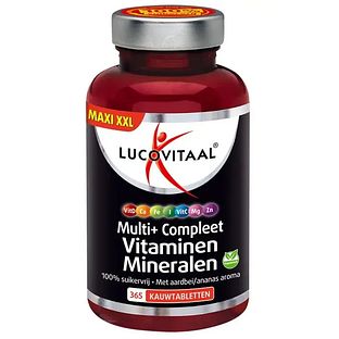 Lucovitaal Multi+ Compleet Vitaminen Mineralen Kauwtabletten 365KTB Lucovitaal Multi+ Compleet Vitaminen Mineralen Kauwtabletten 365KTB