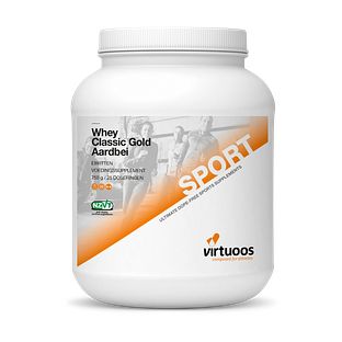 Virtuoos Whey Classic Gold Aardbei 750GR