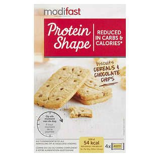 Modifast Protein Shape Biscuits Granen & Chocoladestukjes 4ST Modifast Protein Shape Biscuits Granen & Chocoladestukjes 4ST