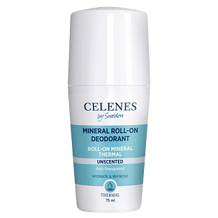 Celenes by Sweden Mineral Roll-On Deodorant Thermal Unscented 75ML Celenes by Sweden Mineral Roll-On Deodorant Thermal Unscented 75ML