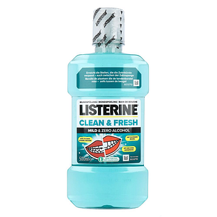 Listerine Clean & Fresh Mild & Zero Alcohol Mondspoeling 500ML