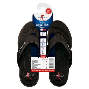 Lucovitaal Orthopedische Slippers Maat 41-42 Zwart 1PR