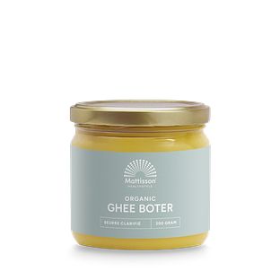 Mattisson HealthStyle Biologische Ghee Geklaarde Boter 300GR Mattisson HealthStyle Biologische Ghee Geklaarde Boter 300GR