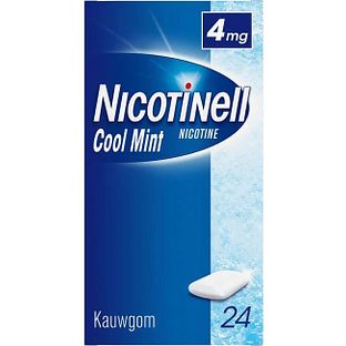 Nicotinell Kauwgom Cool Mint 4 mg - voor stoppen met roken 24ST
