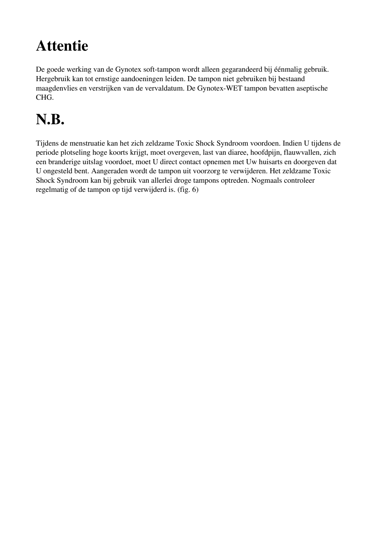 Dry Soft Tampons afbeelding van document #2, instructions
