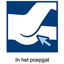 In het poepgat