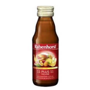 Rabenhorst Multivruchtensap 11 Plus 11 Geel Mini 125ML Rabenhorst Multivruchtensap 11 Plus 11 Geel Mini 125ML
