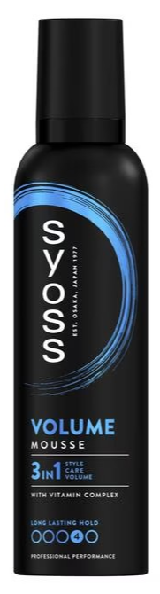 Syoss 3in1 Volume Mousse Hold 4
