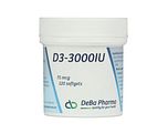 DeBa Pharma Vitamine D3-3000 IU 75 Mcg Softgels 120SG DeBa Pharma Vitamine D3-3000 IU 75 Mcg Softgels 120SG