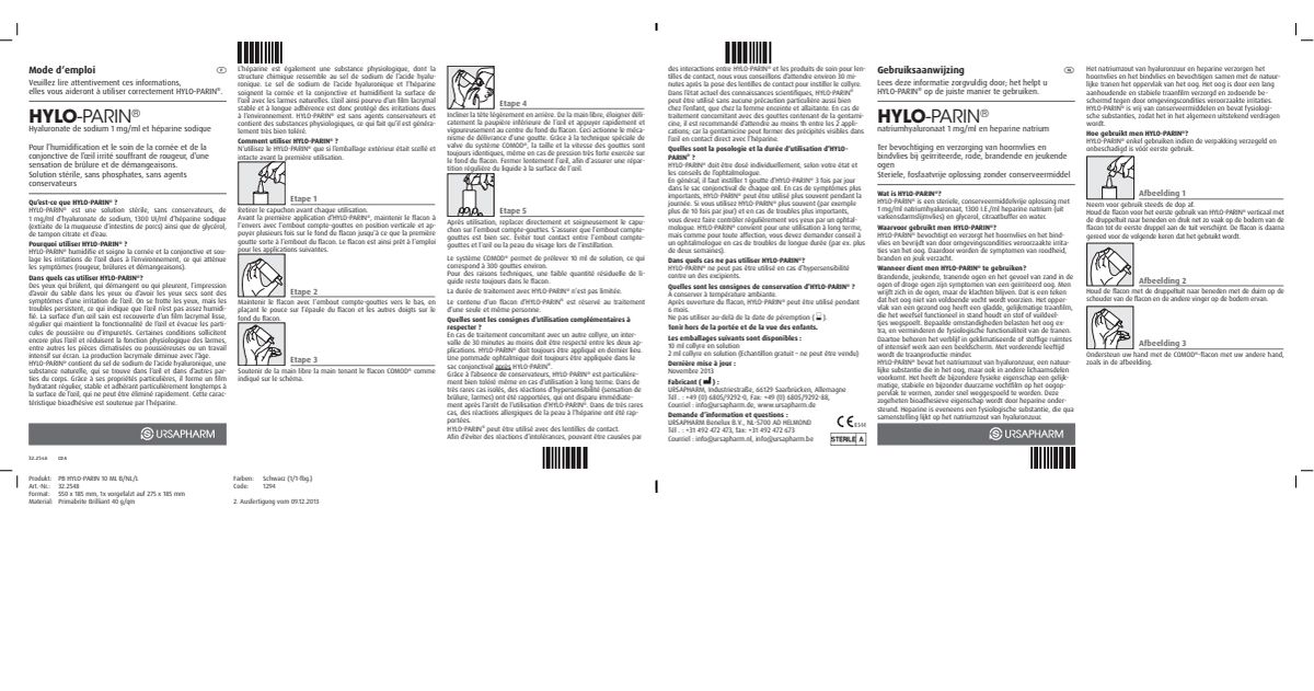 Hylo Parin Oogdruppels afbeelding van document #1, instructions