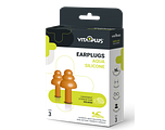 Vitaplus Earplugs Aqua Silicone 3PR