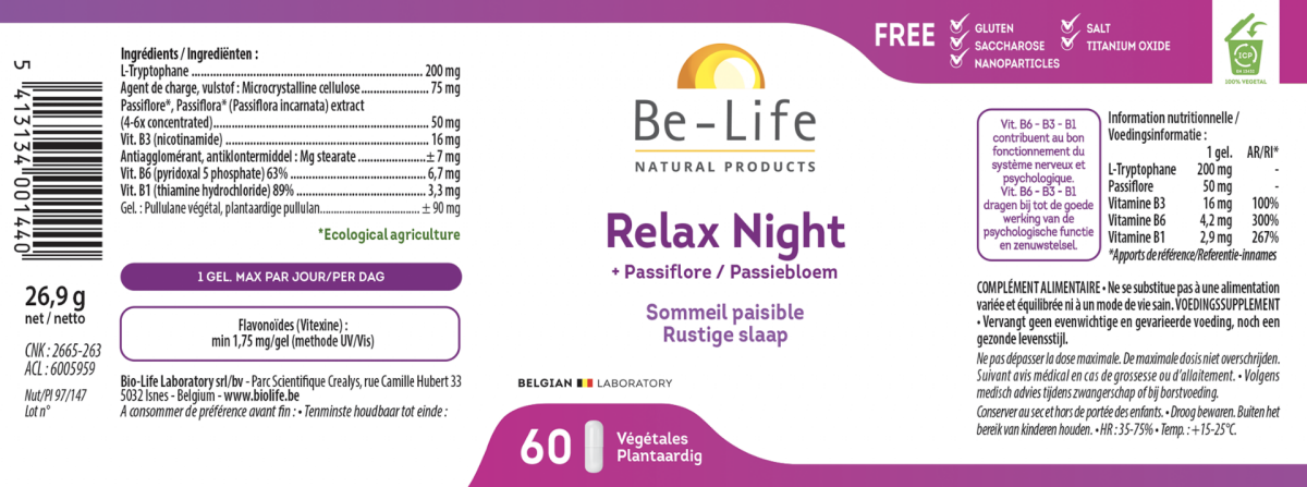 Relax Night Capsules afbeelding van document #1, label