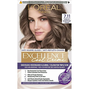 L'Oréal Paris Excellence Cool Creme - 7.11 Ultra As Middenblond 1ST