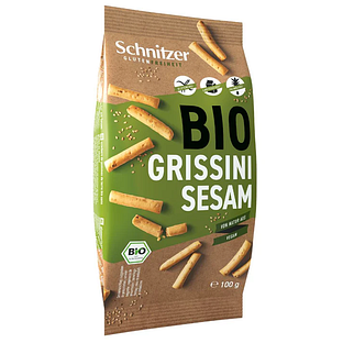 Schnitzer BIO Grissini Sesam 100GR Schnitzer BIO Grissini Sesam 100GR