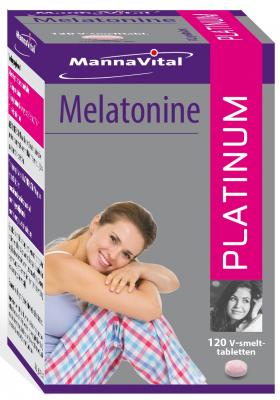 MannaVital Melatonine Platinum Smelttabletten afbeelding 1