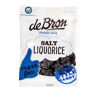 de Bron Zoute Klavertjes Hard Suikervrij 100GR de Bron Zoute Klavertjes Hard Suikervrij 100GR