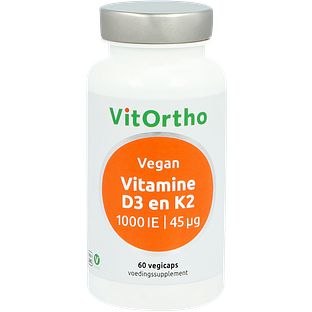VitOrtho Vitamine D3 en K2 Vegan Capsules 60VCP