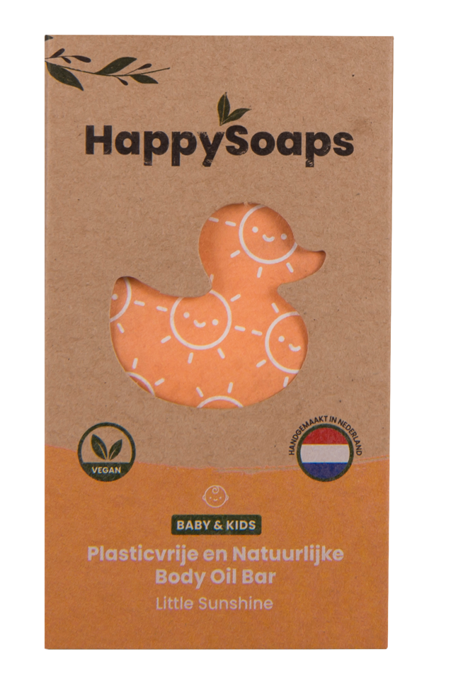 HappySoaps Baby & Kids Body Oil Bar afbeelding