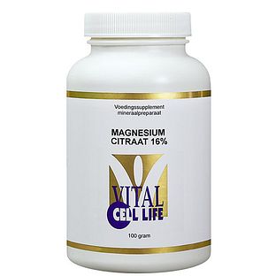 Vital Cell Life Magnesium Citraat 16% Poeder 100GR