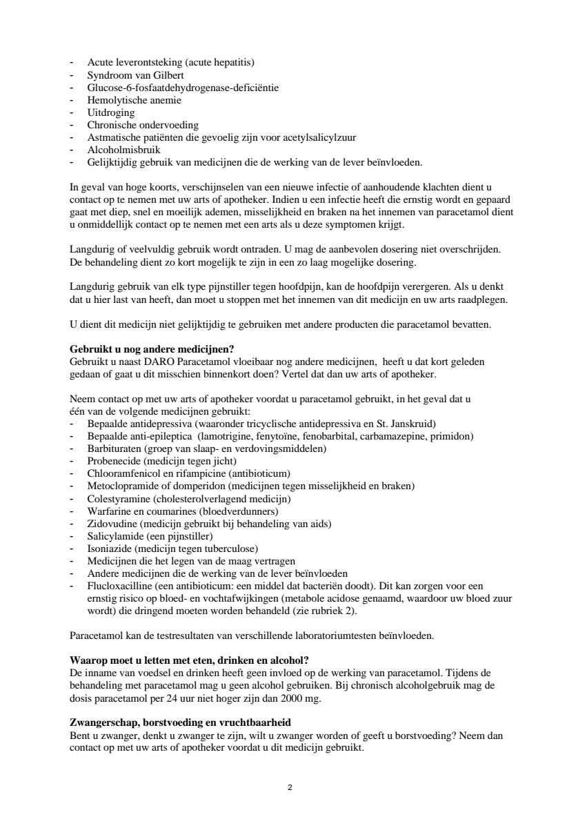 Vloeibare Paracetamol afbeelding van document #2, leaflet