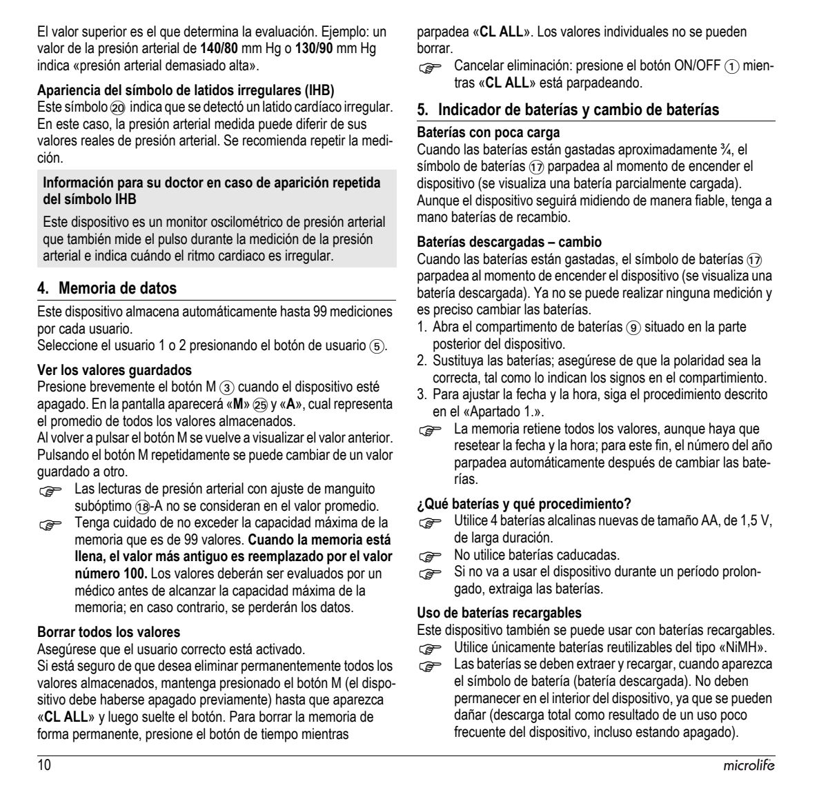 Microlife BP Bloeddrukmeter B3 Comfort PC afbeelding van document #12, instructions