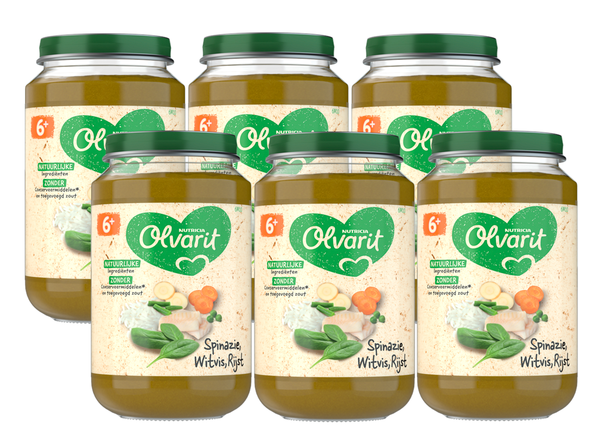 Olvarit 6m+ Spinazie Witvis Rijst afbeelding 1